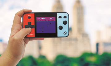 Lexibook Portable Handheld Game Console Cyber Arcade Pocket 150 Games, 1.8' (4.5Cm) Color Lcd Screen, Gaming Toy For Kids/Teenagers, Blue/Red, Jl1895