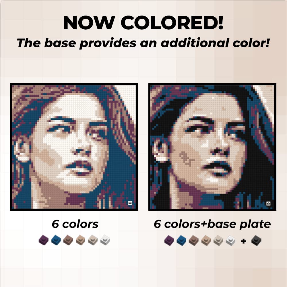 Mozabrick Photo Construction Set Model Color S (20 Inch X 20 Inch) - Transform Any Picture Into A Mosaic Wall Art Using Our Cons