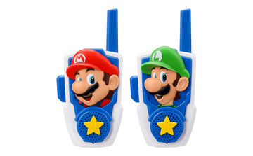 Super Mario Bros Walkie Talkies Kids Toys, Long Range, Two Way Static Free Handheld Radios, Designed For Indoor Or Outdoor Games For Kids Aged 3 And Up