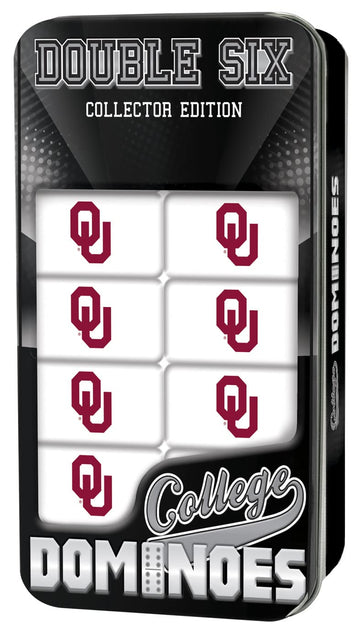 Masterpieces Game Day - Ncaa Oklahoma Sooners - 28 Piece Team Logo Double Six Domino Set