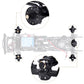 Hobbypark Front Steering Knuckles Wheel Weights Diff Cover Front Rear Extended 7Mm Wheel Hex Hubs Adapters For Axial Scx24 Upgra