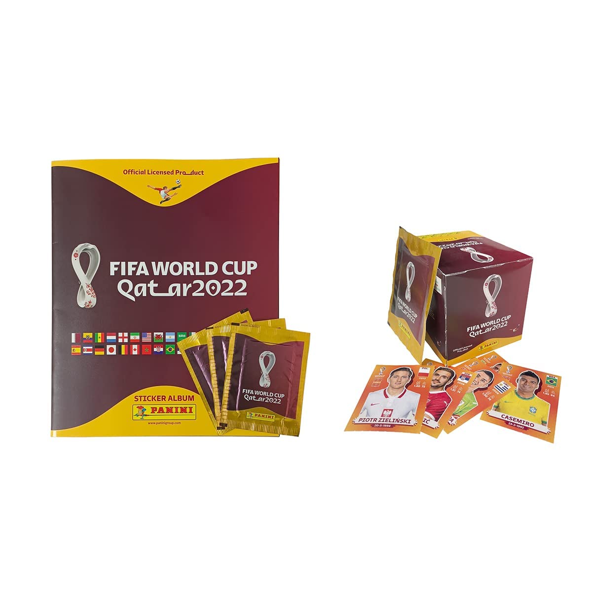 Panini Fifa World Cup Qatar 2022 Official Sticker Series (1 X Softcover Album + 25 X Bags)