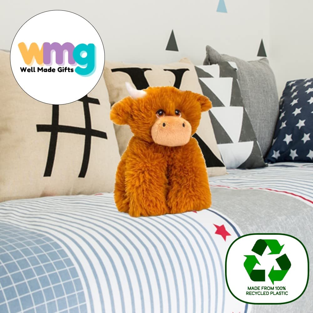 Deluxe Paws 100% Recycled Plush Eco Toys (Highland Cow)