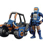 Toynami Acid Rain B2Five R711 Speeder Mk1R Action Figure, Blue/Orange, Size 2.5