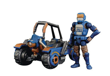Toynami Acid Rain B2Five R711 Speeder Mk1R Action Figure, Blue/Orange, Size 2.5