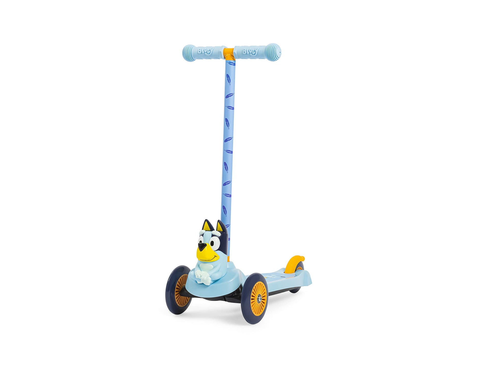 Bluey 3D Self Balancing Scooter For Kids, 3 Wheeled Scooter With Extra Wide Anti-Slip Deck, Rear Brake, Lean To Steer, Lightweig