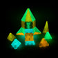 Tytan Tiles Glow In The Dark 60-Piece Magnetic Tiles Building Set, Diverse Multi-Color Shapes, Stem Toy, Cars, Creative Play, Storage Bag & Uv Keychain Flashlight For Drawing On Tiles, Ages 3 And Up