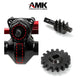 2pcs Steel Axle Differentials Gear 14T/2T Front and Rear Overdrive Differential Worm Gear for Axial SCX24 1/24 RC Crawler Truck
