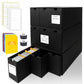 Qlouni Trading Card Storage Box, Includes 9-600 Ct Boxes & 48 Card Dividers, 9000+ Trading Card Organizer For Collectible Card G