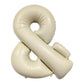 40 Inch Cream & Balloon, Large Symbol Balloons Foil Helium Balloons, Beige Mylar Big & Balloons, Cream Balloon For Birthday Wedd