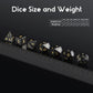 Obsidian Dice D&D,Dndnd Full Set Gemstone Dice Set With Grogeous Gift Case For Dungeons And Dragon And Tabletop Game (Obsidian)