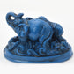 Feng Shui Blue Elephant And Rhinoceros For Protection + Free Red String Bracelet C1008