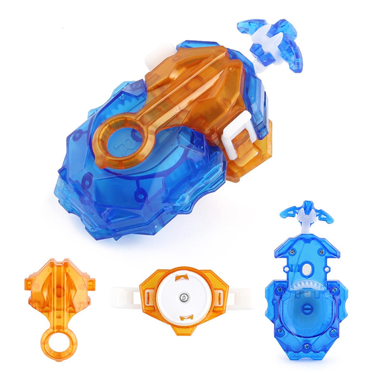 Esste Launcher And Grip, Battling Tops Burst B-184 Custom Bey Launcher Lr Left Right Spin Db Layer System (Blue Set)