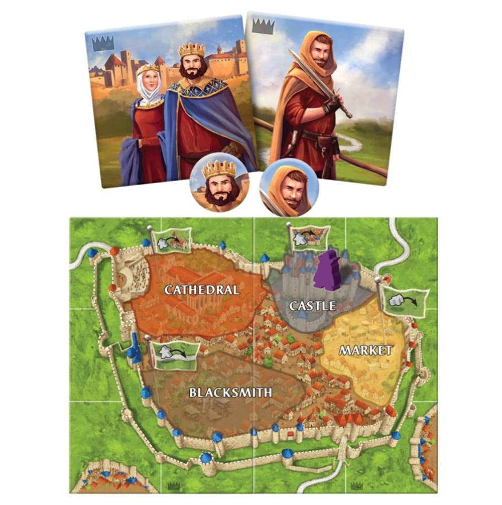Carcassonne Count, King & Robber Board Game Expansion - New Characters, Strategies, And Landscapes! Strategy Game For Kids And A
