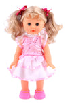 Belinda Fashion Walking Doll 12' Interactive Vinyl Baby Sonic Control Toy Singing Talking Girl Sweet Princess With Blinking Eyes