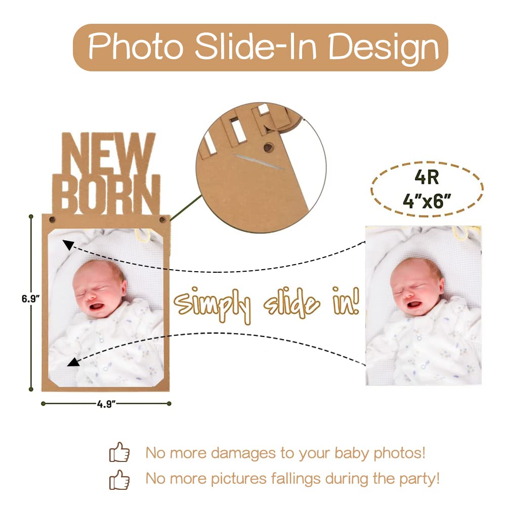 Siyoriot Baby 1st Birthday Decorations Girl Monthly Photo Banner First Birthday Decor with 1st Birthday High Chair Banner and On