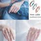Luckyamor Anxiety Ring For Women Spinner Ring:4Mm Sand Blasted Rotatable Titanium Steel Spinner Band Rings Fidget Rings For Women Size 6-10