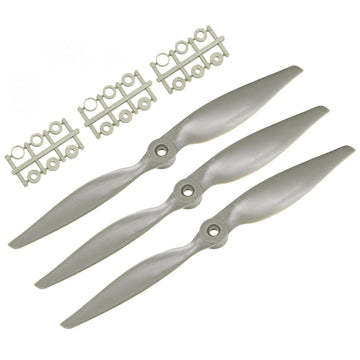 TOP-VIGOR 3pcs CCW RC Propellers 1050 10 x 5 Inch 2-Vane RC Vehicle Propellers Replacement for RC Airplane with Adapter Rings Ny