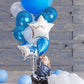Treasures Gifted Metallic Royal Blue Balloons, 12 Inch Rubber, 100 Pack with Ribbon - Pearlized Dark Blue Latex Balloons