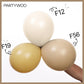 Partywoo Tan Balloons, 140 Pcs Boho Tan Balloons Different Sizes Pack Of 18 Inch 12 Inch 10 Inch 5 Inch Light Brown Balloons For Balloon Garland Or Balloon Arch As Birthday Party Decorations, Tan-F19
