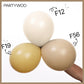 Partywoo Tan Balloons, 85 Pcs Boho Tan Balloons Different Sizes Pack Of 18 Inch 12 Inch 10 Inch 5 Inch Light Brown Balloons For Balloon Garland Or Balloon Arch As Birthday Party Decorations, Tan-F19