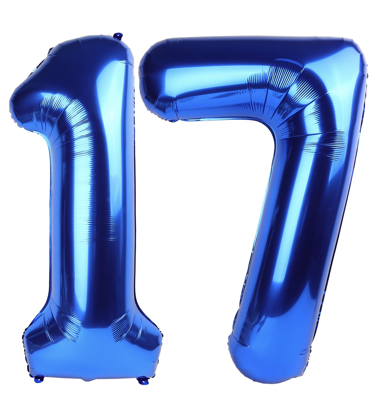 Navy Blue Number 17 Balloon 40 Inch, 17 Number Balloon, 17Th Navy Blue Birthday Decorations, 17 Year Old Girls Boys Blue Party S