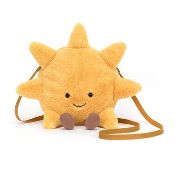 Jellycat Amuseables Sun Plush Bag, 10 Inches | Crossbody And Shoulder Purse | Fun And Unique Handbag