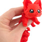 Cute Fox Desk Buddy, Articulated 3D Printed Fidget, 7.5 Inches, Authorized Seller (Red)