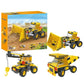 Shopbefikar 3In1 Construction Vehicles Building Blocks Set