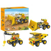 Shopbefikar 3In1 Construction Vehicles Building Blocks Set