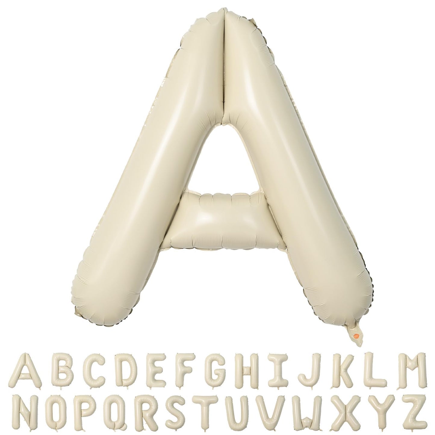 Wpensky 40 Inch Cream Letter Balloon, Large Foil Mylar A Balloon for Birthday Party & Wedding Decorations