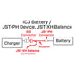 Spektrum Adapter: IC3 Battery/JST-PH Device, JST-XH Balance, SPMXCA326 Medium