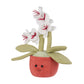 Apricot Lamb Potted Flower Plush Butterfly Orchid Plant Stuffed Animals For Kids, Soft Cute Plushies Toys For Baby Girl And Boy,