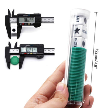 Spidfee Rigth Left Center Dice Game Set With 3 Dices + 36 Chips - 4 Sets Assorted Colors - ( 4 Pack )