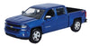 Motormax 79348Bl 2017 Chevrolet Silverado 1500 Lt Z71 Crew Cab Blue 1/27 Diecast Model Car