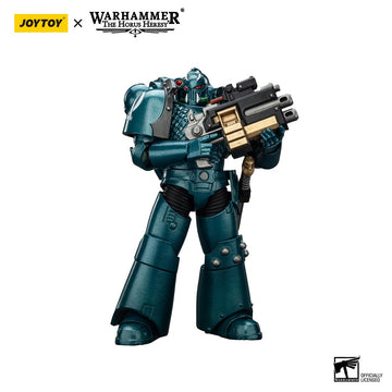 JOYTOY Warhammer The Horus Heresy Alpha Legion Headhunter with Banestrike Combi-Bolter and Power Dagger - 1:18 Scale 4.72in Acti