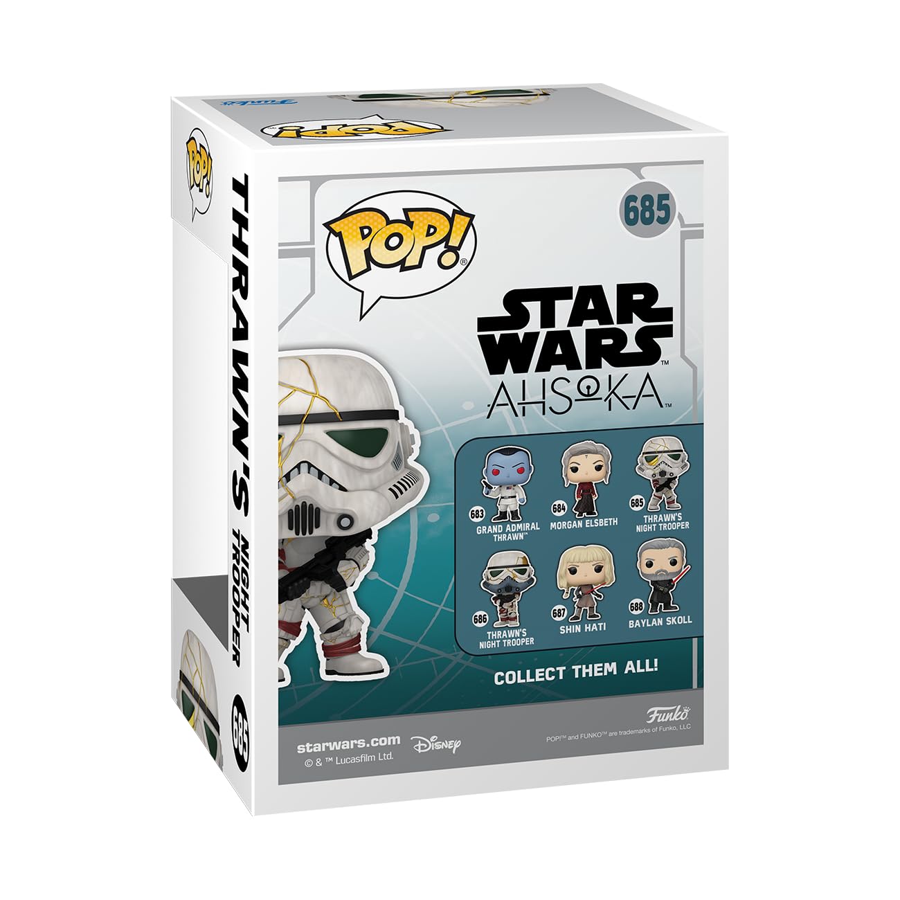 Funko Pop! Vinyl: Star Wars Ahsoka - Thrawn’S Night Trooper - (Right) - Collectable Vinyl Figure - Gift Idea - Official Merchandise - For Kids & Adults - Tv Fans - Model Figure For Collectors