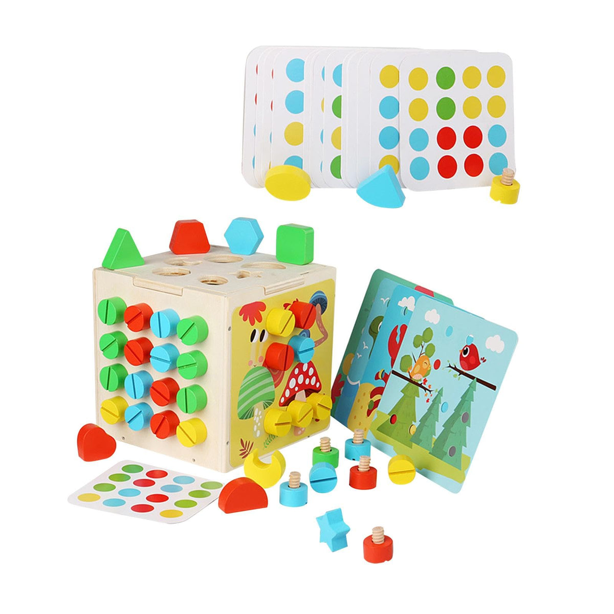 Atorse Montessori Screw Nut Toys Building Blocks For Children Kids Birthday Gifts|Toys & Hobbies | Preschool Toys & Pretend Play