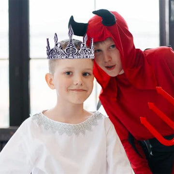 Royal Silver Crown for Birthday, Prom, and Holiday Parties - Prince or Princess Headdress for Kids, Teens, and Adults