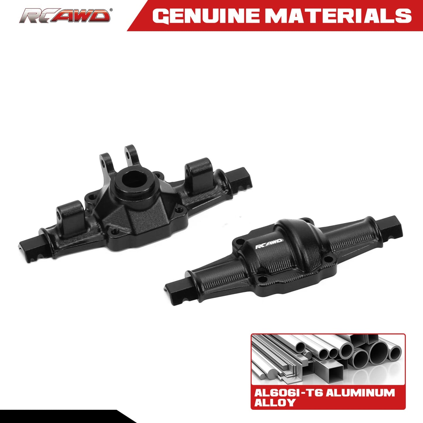 RCAWD Front Rear Axle Housing Cover for FMS 1:24 FCX24 Power Wagon RTR