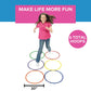 Fun Express Large 20 Inch Obstacle Course Agility Rings, Set Of 6 Rings, Great For Physical Education, Festivals And Outdoor Act