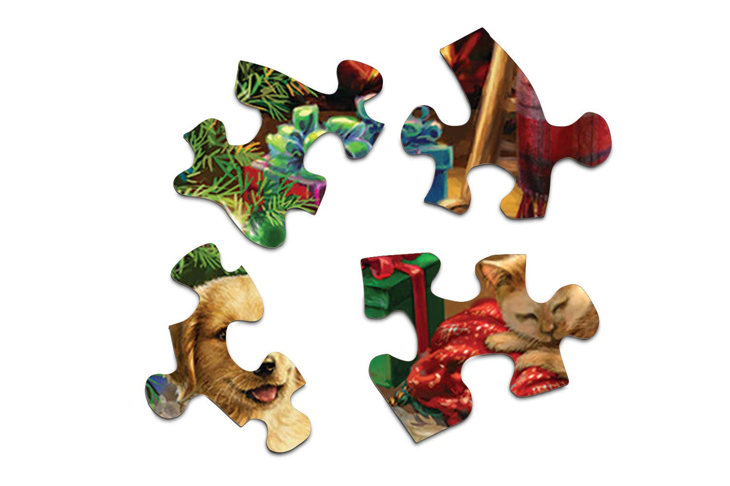 Springbok 1000 Piece Jigsaw Puzzle - Cozy Christmas Morning Scene, Multi Color, Engineered Wood, Model 34-10903