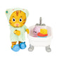 Daniel Tiger's Neighborhood Bath Time Figure - 7" Tall, Articulated, Plastic, Tiger Color with Frog Robe & Tigey Slippers (Model: B07P3H1J6
