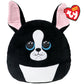 Ty Squishy Beanie Tink  Black and White Dog  Small