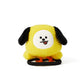 BT21 CHIMMY Character Plush Stuffed Animal Elastic Hair Tie Band Accessories for Girls, Yellow