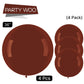 Partywoo Dark Brown Large Balloons, 4 Pcs 36 Inch Boho Brown Balloons, Chocolate Brown Big Balloons, Brown Giant Balloons, Jumbo Balloons For Birthday Party Decorations, Brown-Chocolate Brown-F08