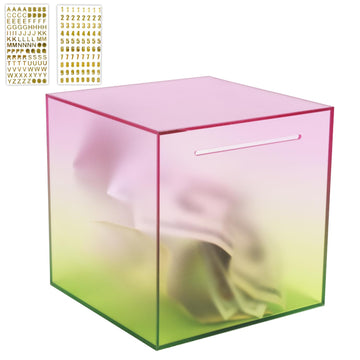 Aipor Piggy Bank For Adults/Kids Must Break To Open, Unopenable Acrylic Piggy Bank, Color Gradient Piggy Bank For Boys/Girls To