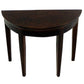 Melody Jane Dolls Houses Dark Oak Half Moon Demi Table Miniature 1:12 Scale Hall Furniture
