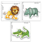 TOYKRAFTT Chunky Infant Floor Puzzle Toy, 2 Piece Puzzles for Kids Age of 2-3 Years, Educational Toys My First Jungle Animal Puz