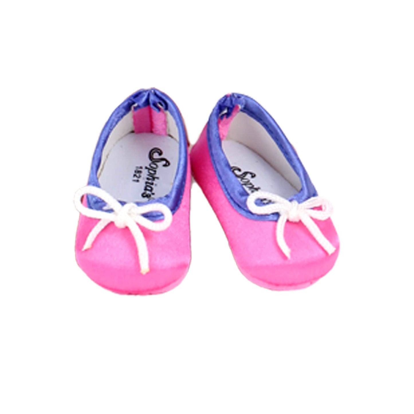 Sophia'S 3 Piece Satin Floral Spring Dress, Hairpiece And Shoes For 14.5 Inch Dolls, Pink/Blue